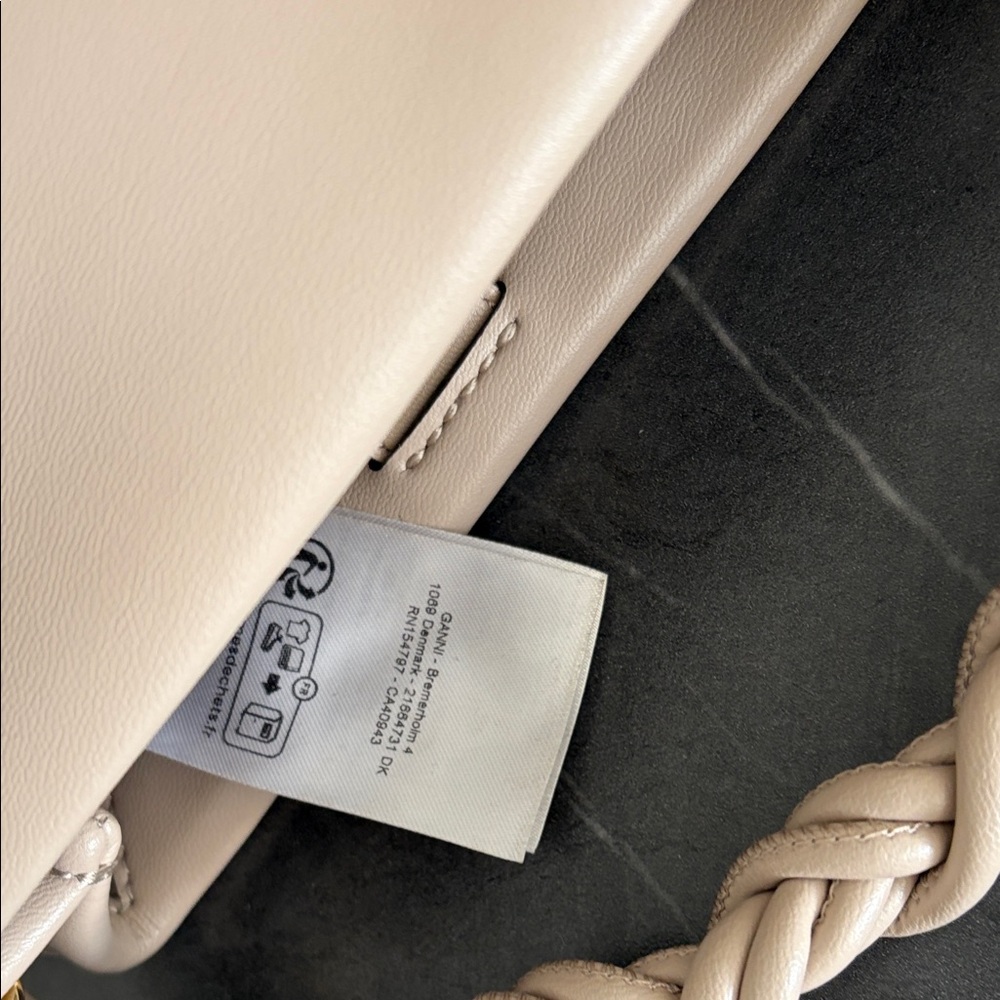 Ganni Light Grey Mini Bou Bag - Picture 7 of 9